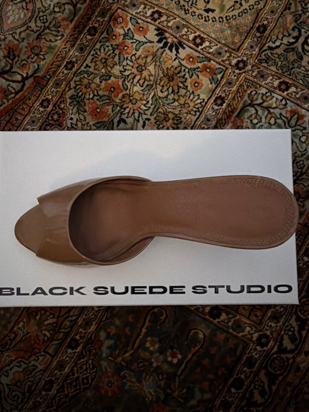 Black Suede Studio Mules Brand New Never worn